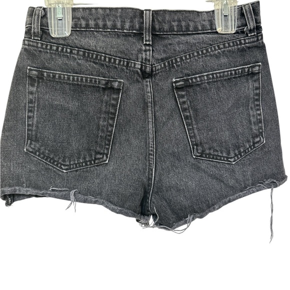 Reformation Black Dixie High Rise Denim Shorts - Picture 2 of 6